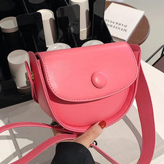 Women Pink Messenger Bags Shoulder Bags Green Orange PU Leather Crossbody Bags