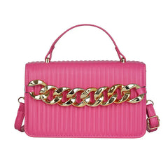 Women Pink Purses And Handbags Orange Leather Handbag Small Shoulder Bag