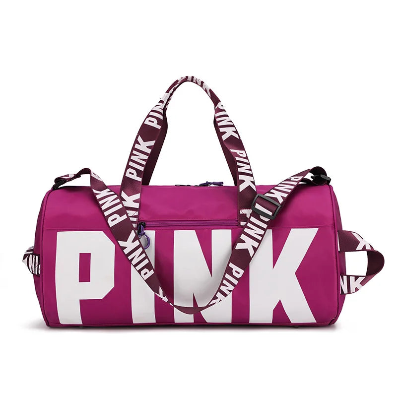 Pink Travel Bag Large Capacity Gym Sport Bag