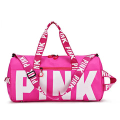 Pink Fitness Training Duffle Bag Large Capacity Waterproof Storage