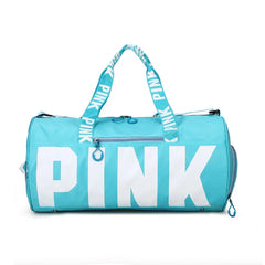 Pink Fitness Training Duffle Bag Large Capacity Waterproof Storage