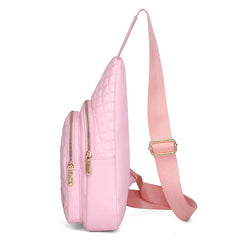 Women Plaid Chest Bag Crossbody Sling Chest Pack Casual Travel