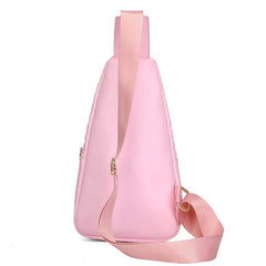Women Plaid Chest Bag Crossbody Sling Chest Pack Casual Travel