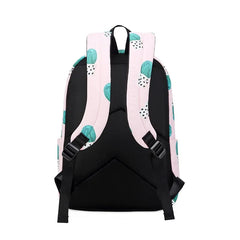 Women Plant Printing School Backpack Cactus Travel Laptop Knapsack