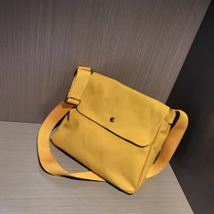 Women Platelet Cartoon Canvas Crossbody Bag Large Messenger Bag