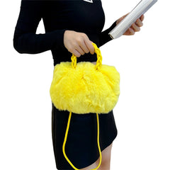 Fluffy Plush Shoulder Bag Crossbody Handbag