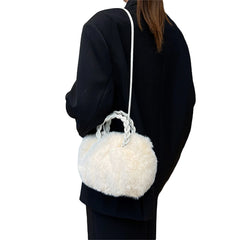 Fluffy Plush Shoulder Bag Crossbody Handbag
