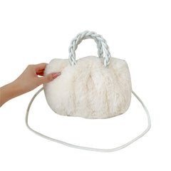 Fluffy Plush Shoulder Bag Crossbody Handbag