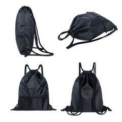Polyester Drawstring Backpack for Students Men Women