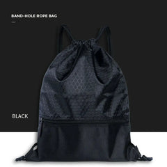 Polyester Drawstring Backpack for Students Men Women