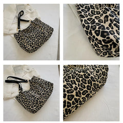 Leopard Shoulder Bags Tote Bags Canvas Bags
