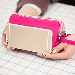 Women Portable Long Wallet Clutch Mobile Phone Coin Purse