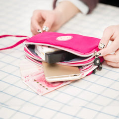 Women Portable Long Wallet Clutch Mobile Phone Coin Purse