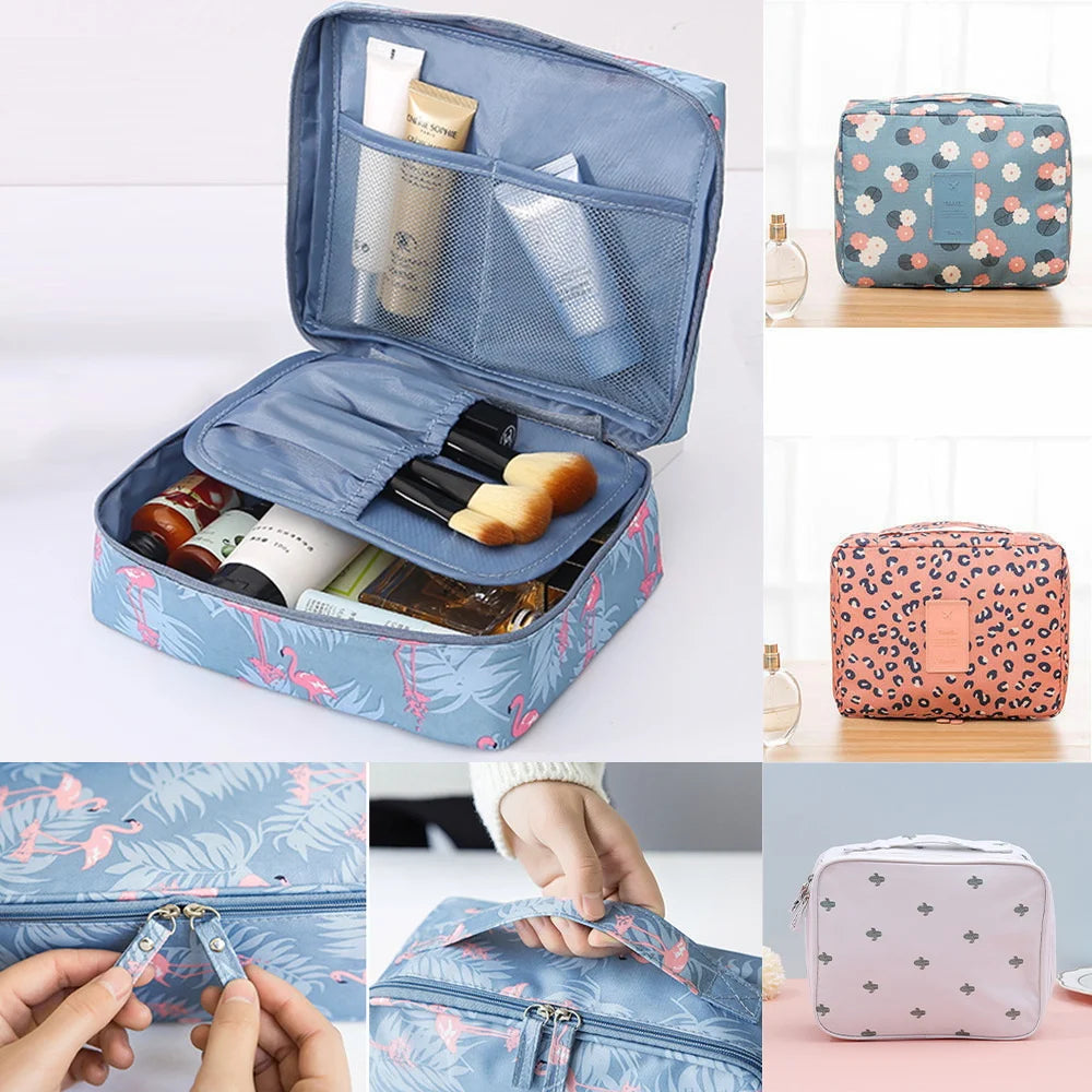 Women Portable Make Up Bag High Capacity Travel Cosmetic Bag