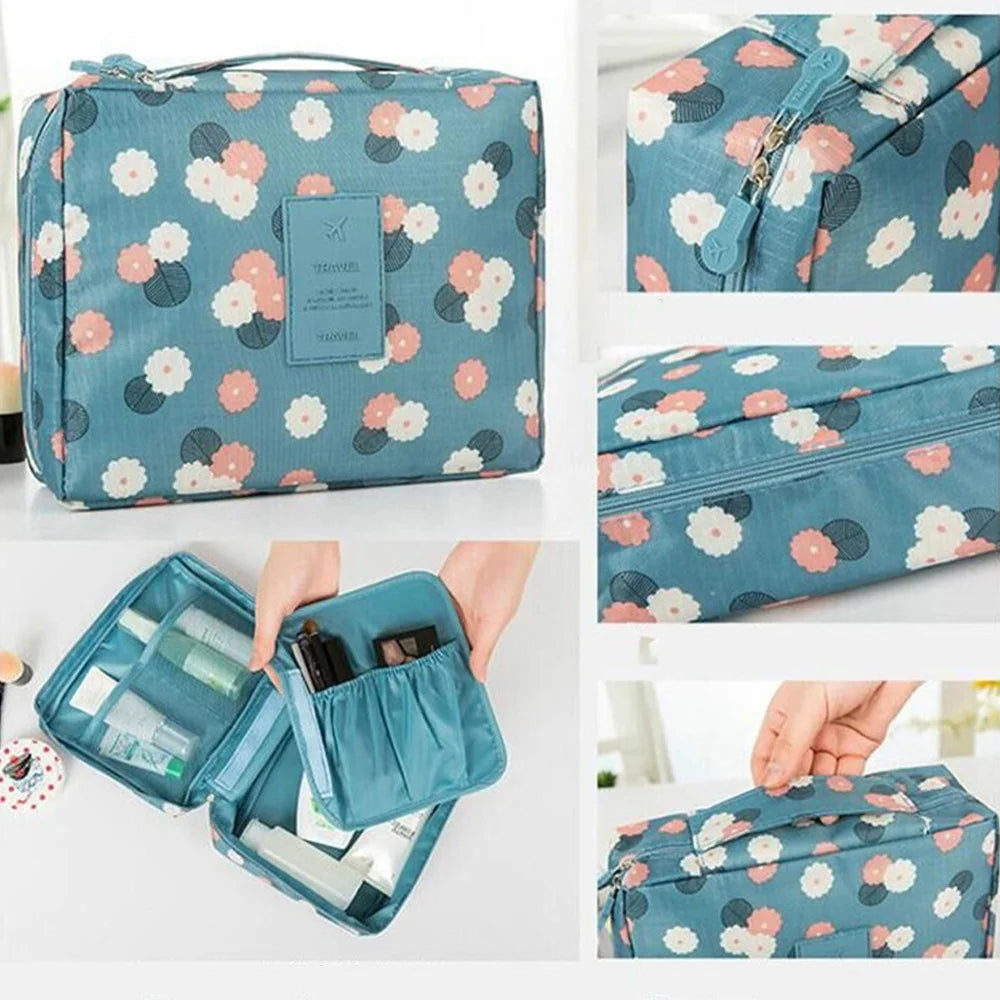 Women Portable Make Up Bag High Capacity Travel Cosmetic Bag