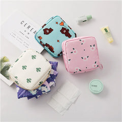 Women Sanitary Pads Storage Bag Tampon Pouch Cosmetic Organizer