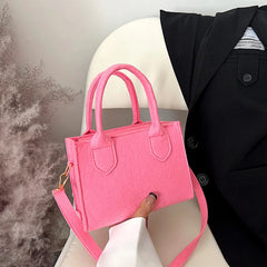 Women Felt Shoulder Bag Mini Purse Crossbody Handbag Tote Bag