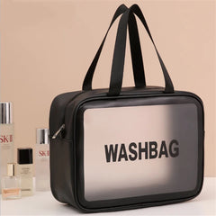 Women Portable Travel Wash Bag Transparent Waterproof Makeup Storage