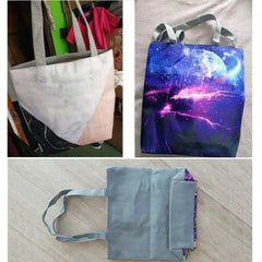 Women Printed Shoulder Bag Reusable Daily Use Women eco Shopping Bag Women Tote
