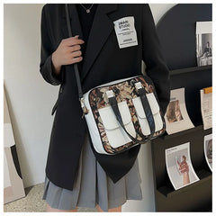 Women Printed Handbags Soft Bread Crossbody Casual Bags Flowers Bag
