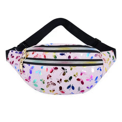 Women Printed Waist Fanny Pack Belt Bag Travel Hip Bum Purse