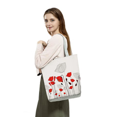 Women Printed Wine Lady Tote Casual Cartoon Print Handbag