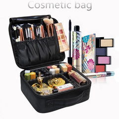 Women Professional Cosmetic Case Beauty Brush Makeup Bag Travel Necessary