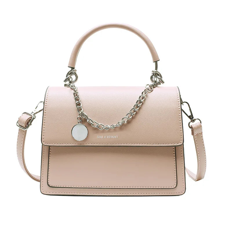 Women Leather Clutch Purse Chain Crossbody Messenger Bag