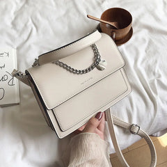 Women Leather Clutch Purse Chain Crossbody Messenger Bag