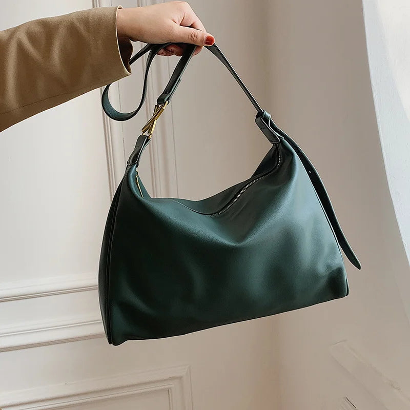 Women Pu Leather Shoulder Bags Large Capacity Messenger Bag