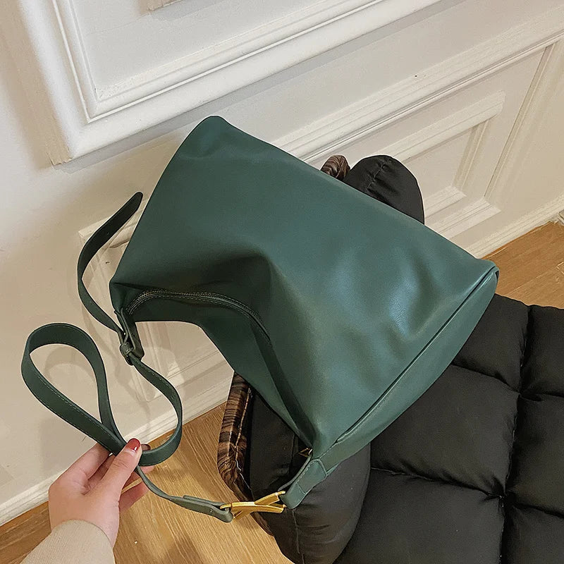 Women Pu Leather Shoulder Bags Large Capacity Messenger Bag