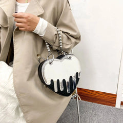 Heart Shape Shoulder Bag Women Chain Crossbody Bag Ladies Purse Clutch