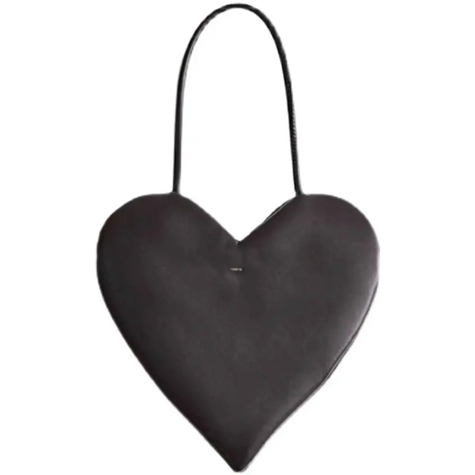 Red Heart Shape Shoulder Bag Women Chain Crossbody Clutch Purse