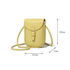 Leather Ladies Bags Mini Shoulder Phone Bag Crossbody Mobile Phone Bag
