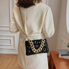 Fashionable Women Purses Chains Satchels Leather Hand Bags