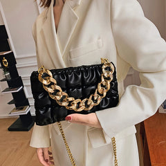 Fashionable Women Purses Chains Satchels Leather Hand Bags
