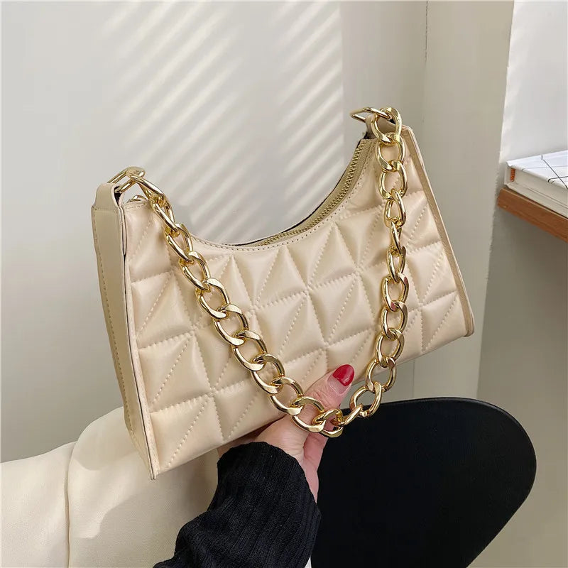 Chain Shoulder Bags for Women Handbag Female Texture Underarm Bags