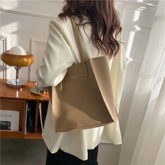 Retro Large Capacity Women's Handbags Shoulder Bags Casual Tote Bags