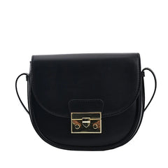 Retro Saddle Bag Vintage Messenger Bags Solid Leather Flap Crossbody
