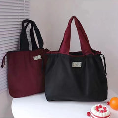 Reusable Grocery Bags Foldable Shopping Bag with Drawstring