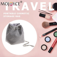 Rhinestone Bucket Messenger Crossbody Bag for Women