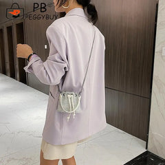 Rhinestone Bucket Messenger Bag for Women Crossbody Bag