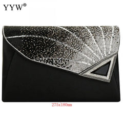 Rhinestone Clutch Purse Envelop Crossbody Bag Evening Party Clutches