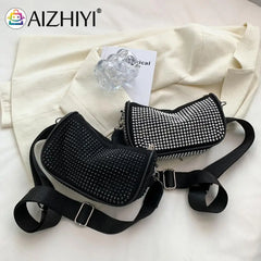 Rhinestone Shoulder Bag for Women Crossbody Purse Shining Diamonds