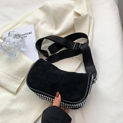 Rhinestone Shoulder Bag for Women Crossbody Purse Shining Diamonds