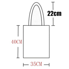 Classic Vintage Music Canvas Shopper Bag
