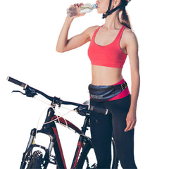 Women Running Belt Waist Bag Sport Fanny Pack with Reflective Print
