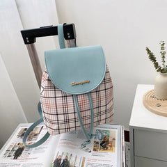 Women's PU Leather Retro Print Backpack Handbag Phone Purse Schoolbag