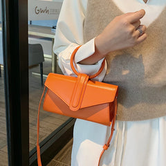 Women's Crossbody Bag Mini PU Shoulder Bag Solid Leather Clutch