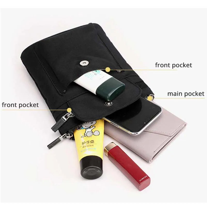 Women'S Two Usage Bag Lightweight Messenger Phone Shoulder Bag